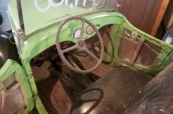 1938 American Bantam Roadster- Interior, solid wood and metal. Seller has steering column support clamp