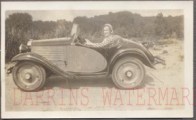 American Austin Roadster Woman In Car